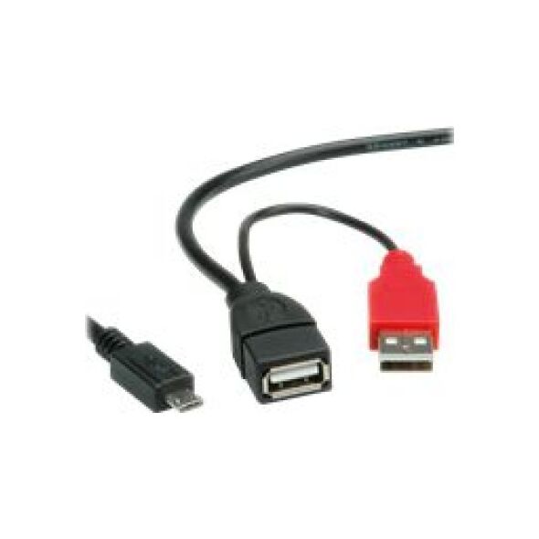 Kabel USB Roline 1 m Czarny (19.08.1009)