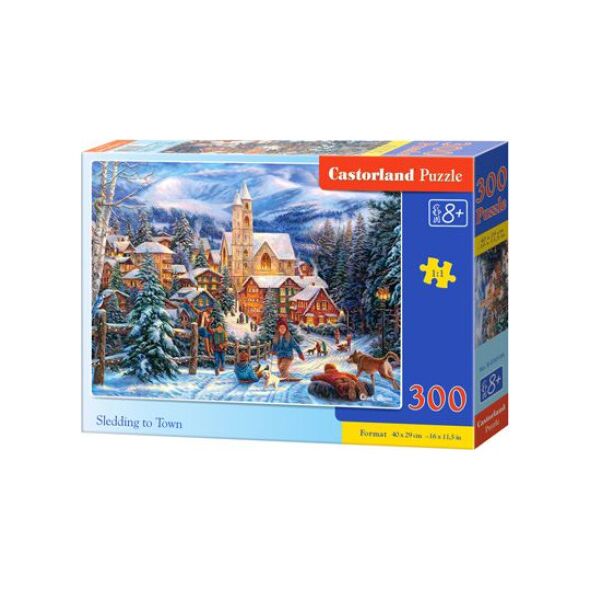 Castorland Puzzle Sledding to Town 300 elementów (215821)