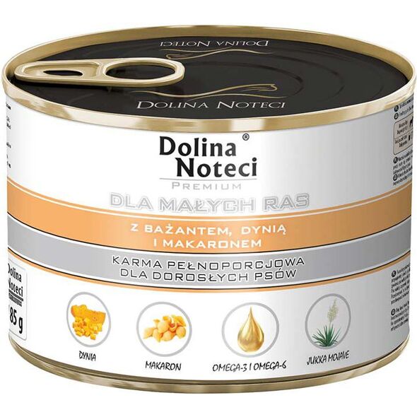 Dolina Noteci Premium dla małych ras z bażantem dynią i makaronem 185 g