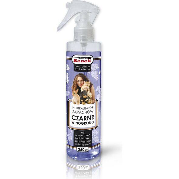 Super Benek Neutralizator zapachów Super Benek Czarne Winogrono - 250 ml