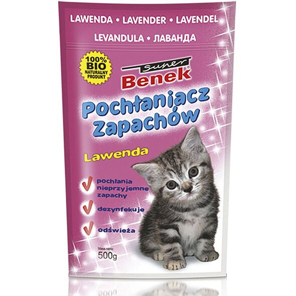 Super Benek Pochłanaicz zapachów Super Benek Lawenda - 450g