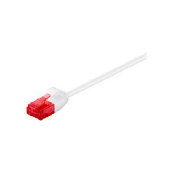 MicroConnect RJ-45/RJ-45 kat.6 U/UTP Biały 1m (V-UTP601W-SLIM)