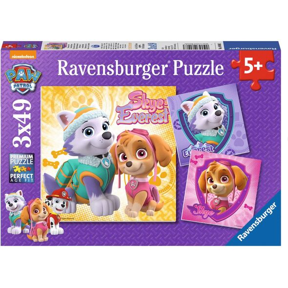 Ravensburger Puzzle 3x49 Psi Patrol Sky&Everest (080083)