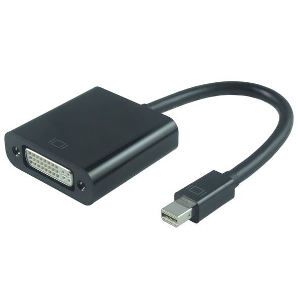 Adapter AV MicroConnect DisplayPort Mini - DVI-I czarny (MDPDVI3B)