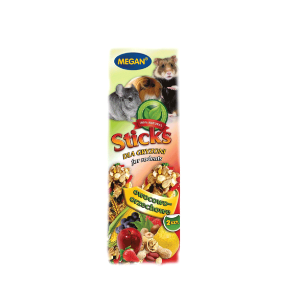Megan Sticks dla gryzoni owocowo-orzechowe 2 szt. 90g - ME163