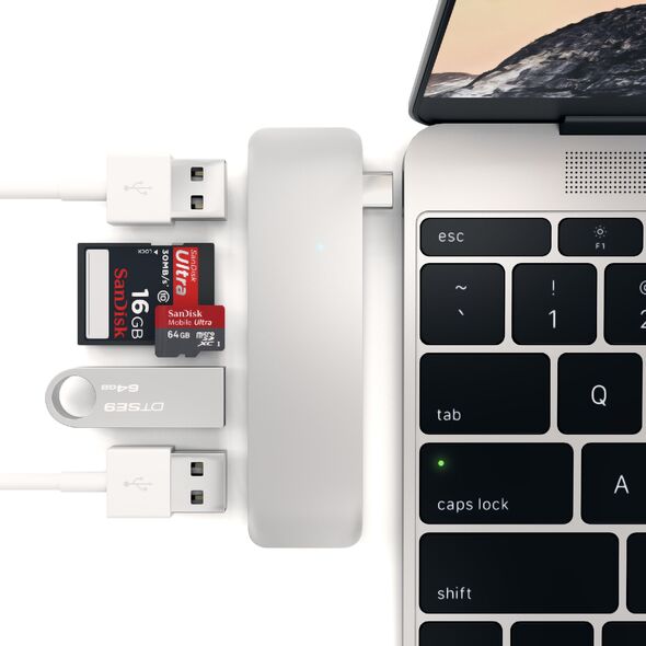 HUB USB Satechi 1x SD 1x microSD  + 3x USB-A 3.0 (ST-TCUHS)