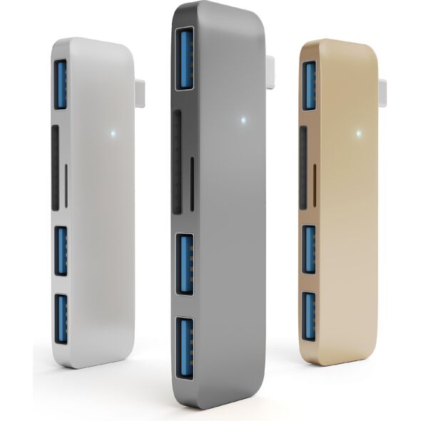 HUB USB Satechi 1x SD 1x microSD  + 3x USB-A 3.0 (ST-TCUHM)