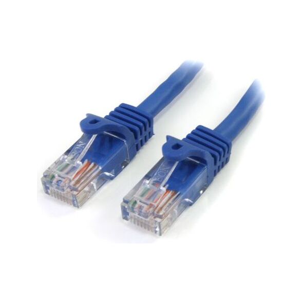 StarTech RJ-45/RJ-45 kat.5e U/UTP Niebieski 5m (45PAT5MBL)
