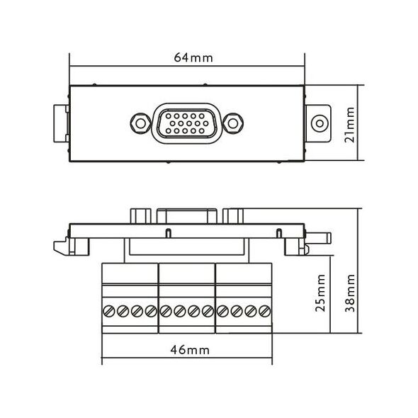 Vision Moduł VGA żeński (3446584)