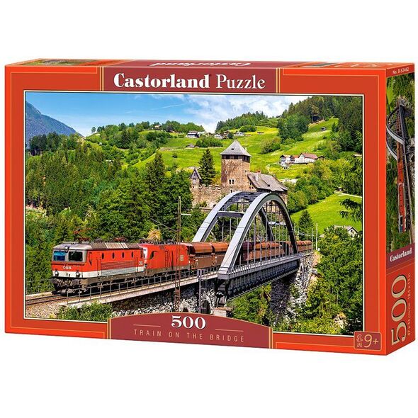 Castorland 500 elementów, Pociąg na moście (52462)