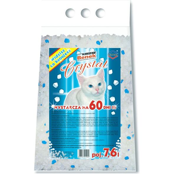 Żwirek dla kota Super Benek Crystal Naturalny 7.6 l