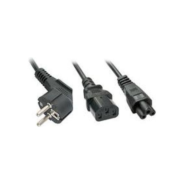 Kabel zasilający Lindy Schuko IEC C13 & C5 - 30047