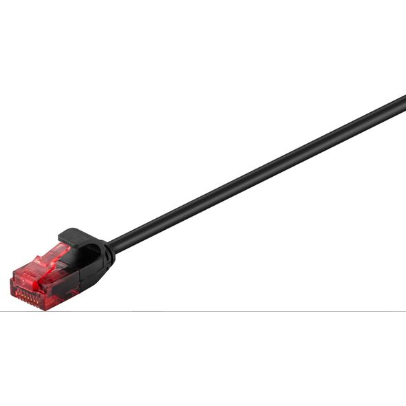 MicroConnect RJ-45/RJ-45 kat.6 U/UTP Czarny 2m (V-UTP602S-SLIM)