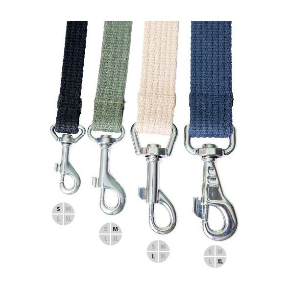 Ami Play Smycz regulowana Easy Fix Cotton M 160-300 x 2cm Khaki