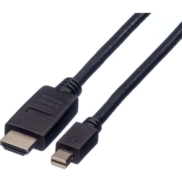 Kabel Roline DisplayPort Mini - HDMI 2m czarny (11.04.5791)