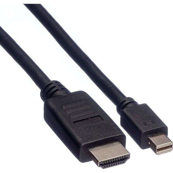 Kabel Roline DisplayPort Mini - HDMI 2m czarny (11.04.5791)