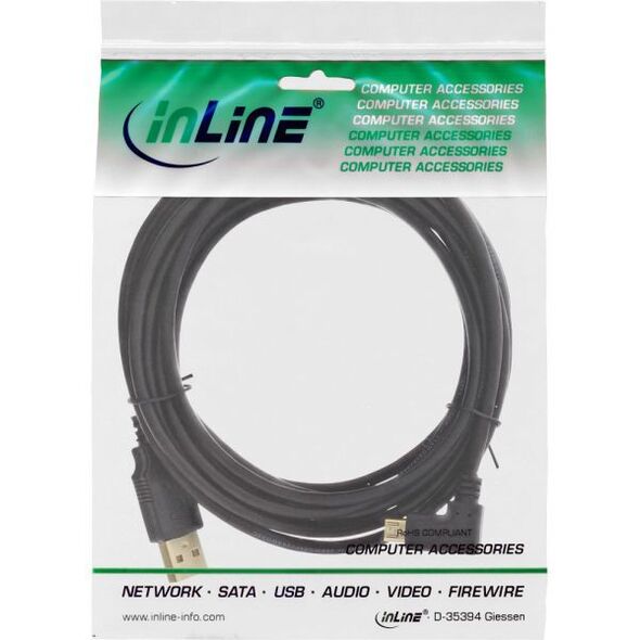 Kabel USB InLine USB-A - microUSB 2 m Czarny (31720T)