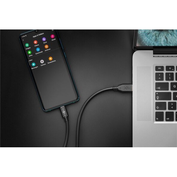 Kabel USB Goobay USB-C - USB-C 2 m Czarny (72216)