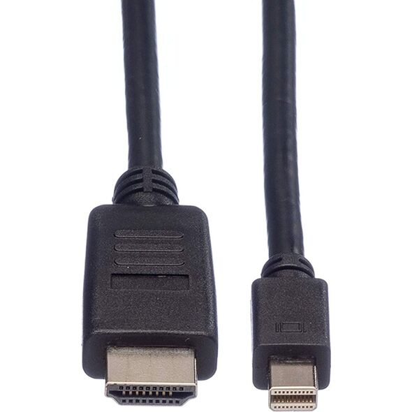 Kabel Roline DisplayPort Mini - HDMI 1m czarny (11.04.5790)
