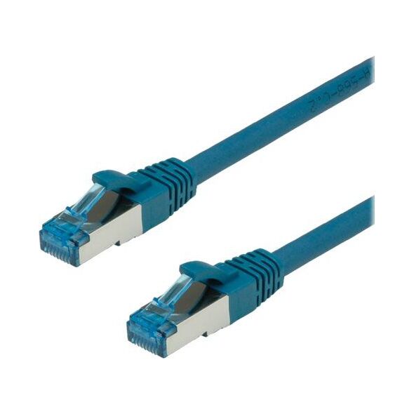 Value Patchcord Cat6a, S/FTP, LSZH, 1m, niebieski (21.99.1951)