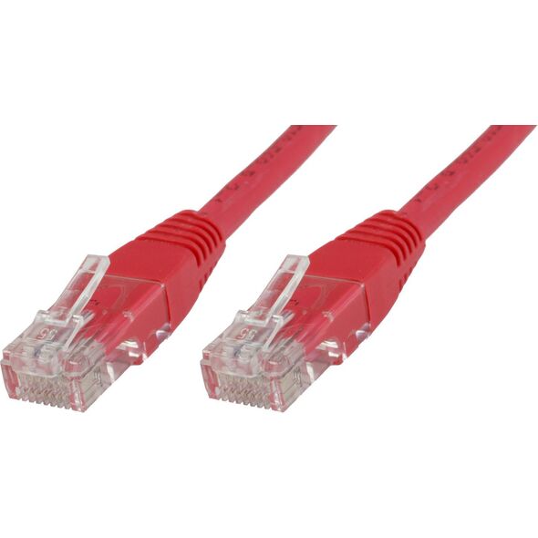 MicroConnect RJ-45/RJ-45 kat.6 U/UTP Czerwony 30m (UTP630R)