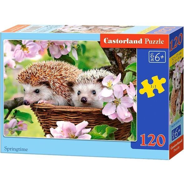 Castorland Puzzle Jeże wiosną 120 elementów (229481)