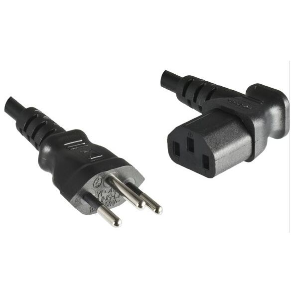 Kabel zasilający MicroConnect Power Cord Swiss - C13 90°1.8m (PE160418A)