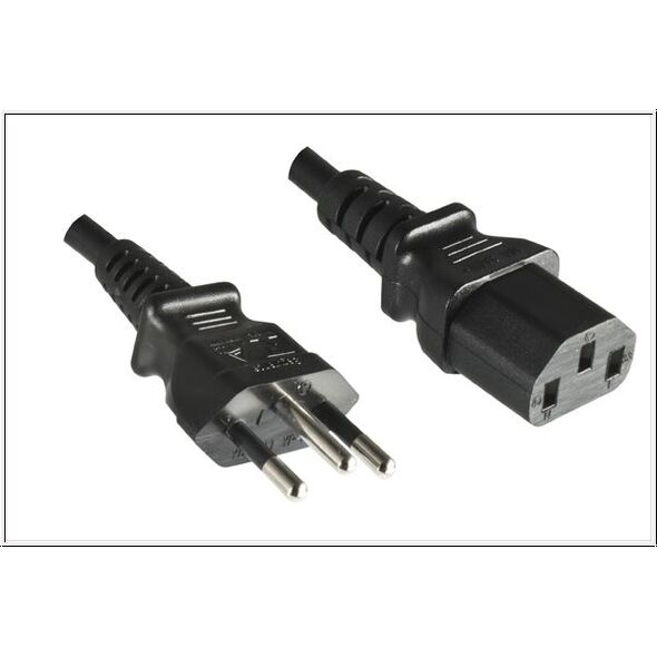 Kabel zasilający MicroConnect C13 - Brazil, 1.8m, czarny (PE010418BRAZIL)