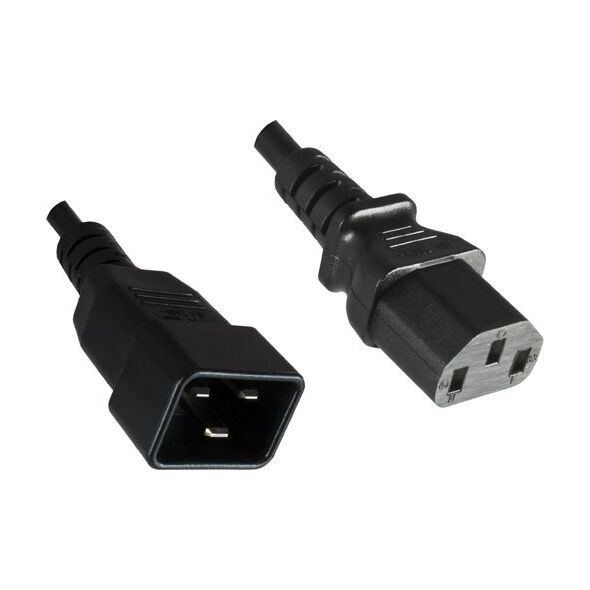 Kabel zasilający MicroConnect Przedłużacz zasilający 1m (PE030610)