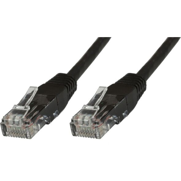MicroConnect RJ-45/RJ-45 kat.6 U/UTP Czarny 0.4m (UTP6004S)