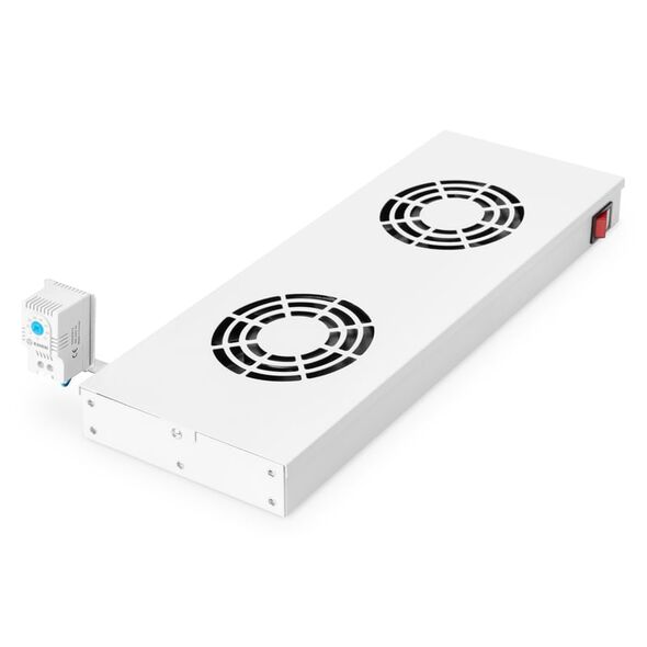 Digitus Klimatyzator 483mm 2 wentylatory Szary (DN-19 FAN-2-HO)