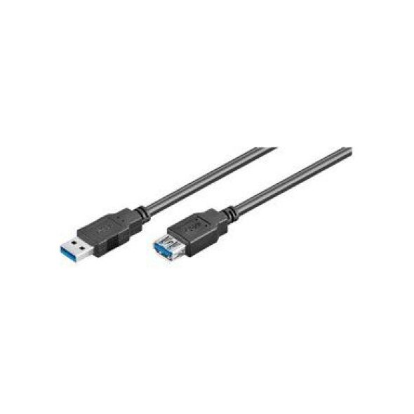 Kabel USB Goobay USB-A - 5 m Czarny (95726)