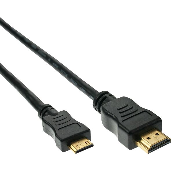 Kabel InLine HDMI Mini - HDMI 0.5m czarny (17454P)
