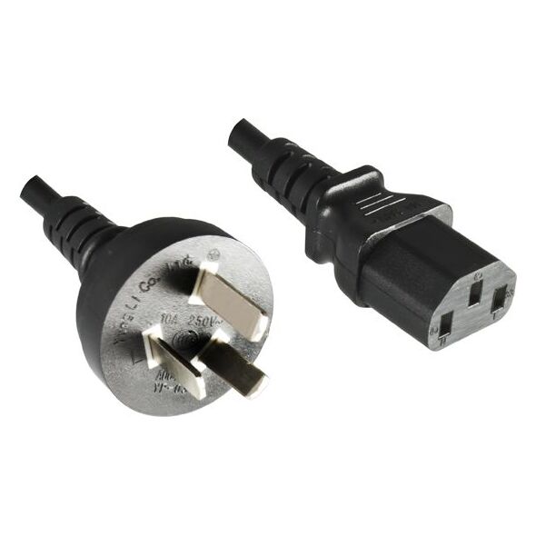 Kabel zasilający MicroConnect China - C13, 1.8m, czarny (PE150418)