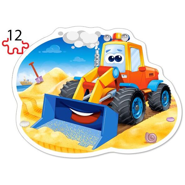 Castorland Puzzle x4 - Pojazdy budowlane (229447)