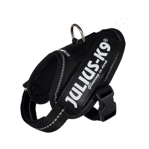 Trixie Szelki Julius-K9® IDC , Baby 2/XS–S: 33–45 cm/18 mm, czarny