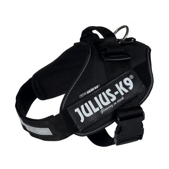 Trixie Szelki Julius-K9® IDC , 0/M–L: 58–76 cm/40 mm, czarny