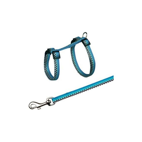 Trixie Szelki dla kota ze smyczą Freshline Spot ,nylon, 27–45 cm/10 mm, 1.20 m