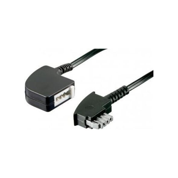 Goobay GOOBAY 10x TAE-N Extension 6-pin 6 meter black TAE-N plug to TAE-N socket - 50245