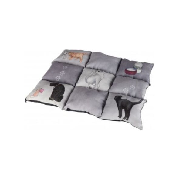 Trixie Koc Patchwork Cat, 45 × 55 cm, szary