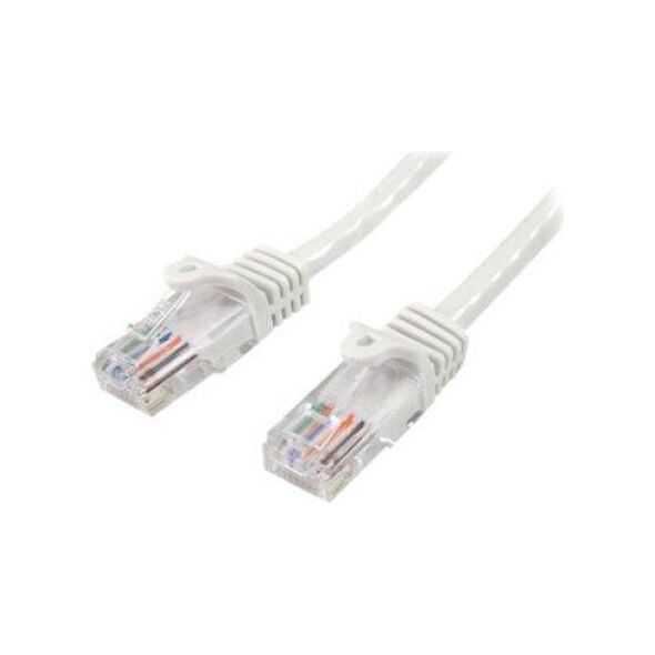 StarTech RJ-45 Cat5e męski-męski 0,5m biały (45PAT50CMWH)