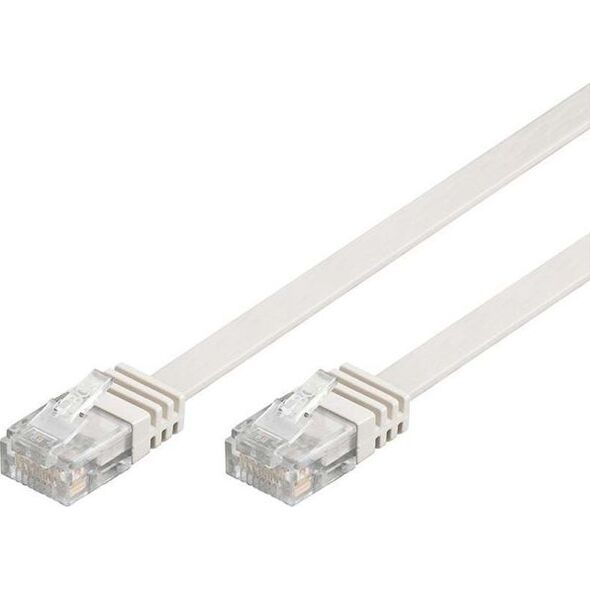 Goobay Patchcord Cat6, U/UTP, płaski, 1m (95151)