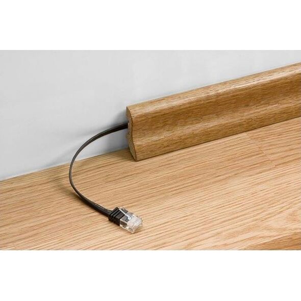 Goobay Patchk. Cat5e U/UTP flach wh 7,00m - 93362