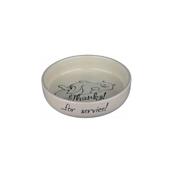 Trixie MISKA CERAMICZNA DLA KOTA, 0.3 l/o 15 cm, dla ras krótkonosych