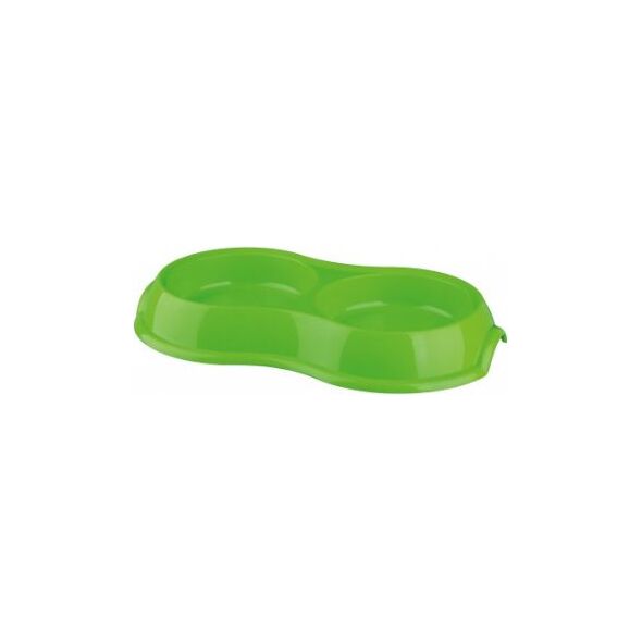 Trixie MISKA PLASTIKOWA PODWÓJNA, 2 × 0.2 l/o 11 cm