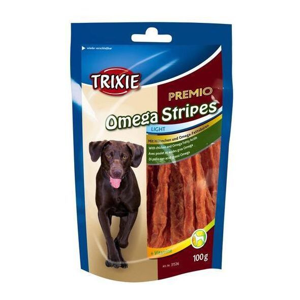 Trixie Paski Premio Omega Stripes Kurczak 100g