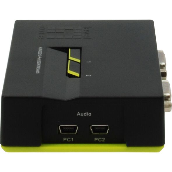 Przełącznik LevelOne KVM Switch LevelOne 2x USB KVM-0221 mit Audio - KVM-0221