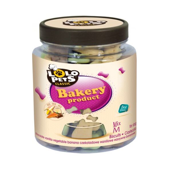 Lolo Pets Classic Ciastka - Kości mix w słoikach L - 210g
