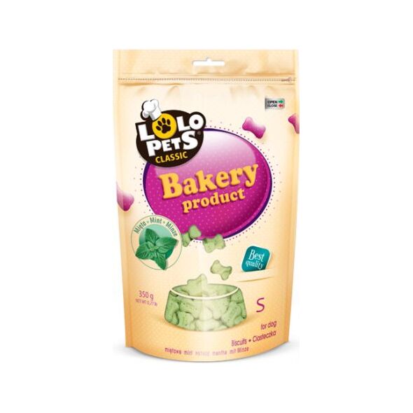 Lolo Pets Classic Ciastka - Kości miętowe w folii doypack S - 350g