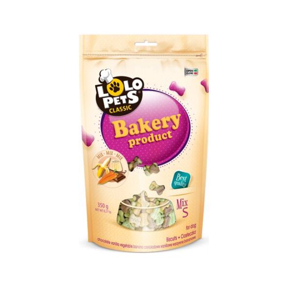 Lolo Pets Classic Ciastka - Kości mix w folii doypack S - 350g